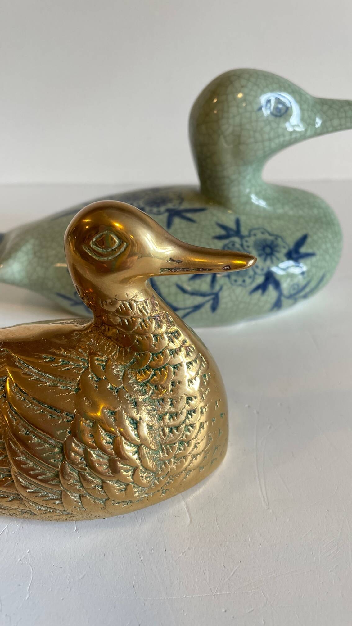 Canard en laiton vintage