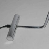 Italian design lamp 80's chrome and steel