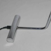 Lampe design italien années 80's chrome et acier