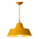 Small vintage yellow industrial pendant light