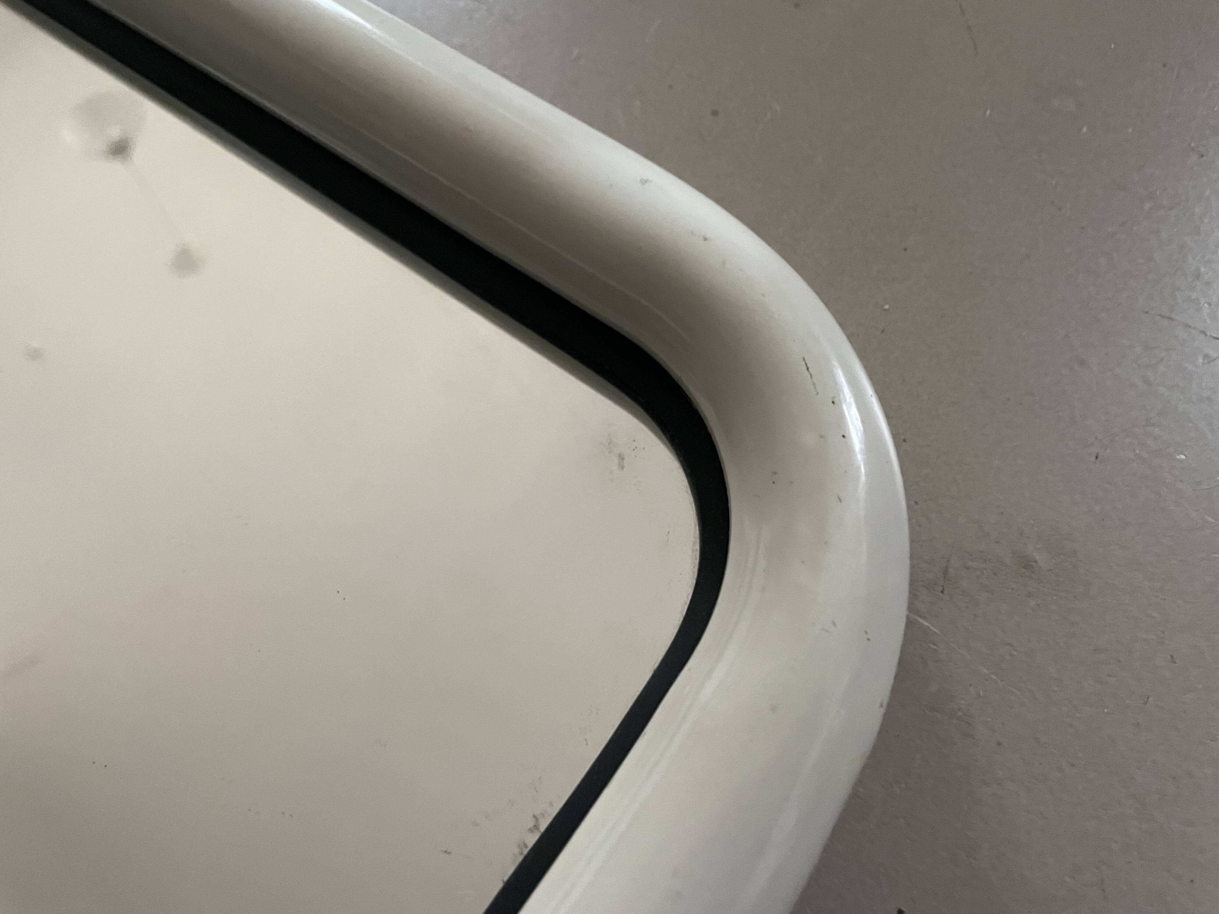 Vintage metal tube mirror 60x60cm