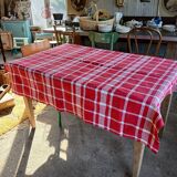 Nappe ancienne à carreaux