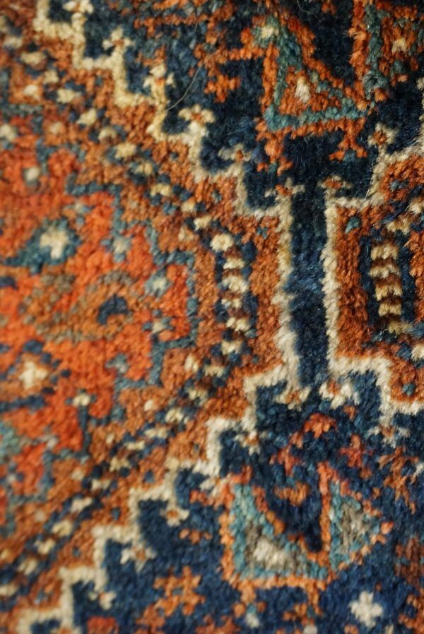 Colorful oriental carpet knotted by hand 190x130cm
