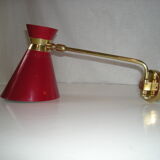 Diabolo arm wall lamp from the 50s