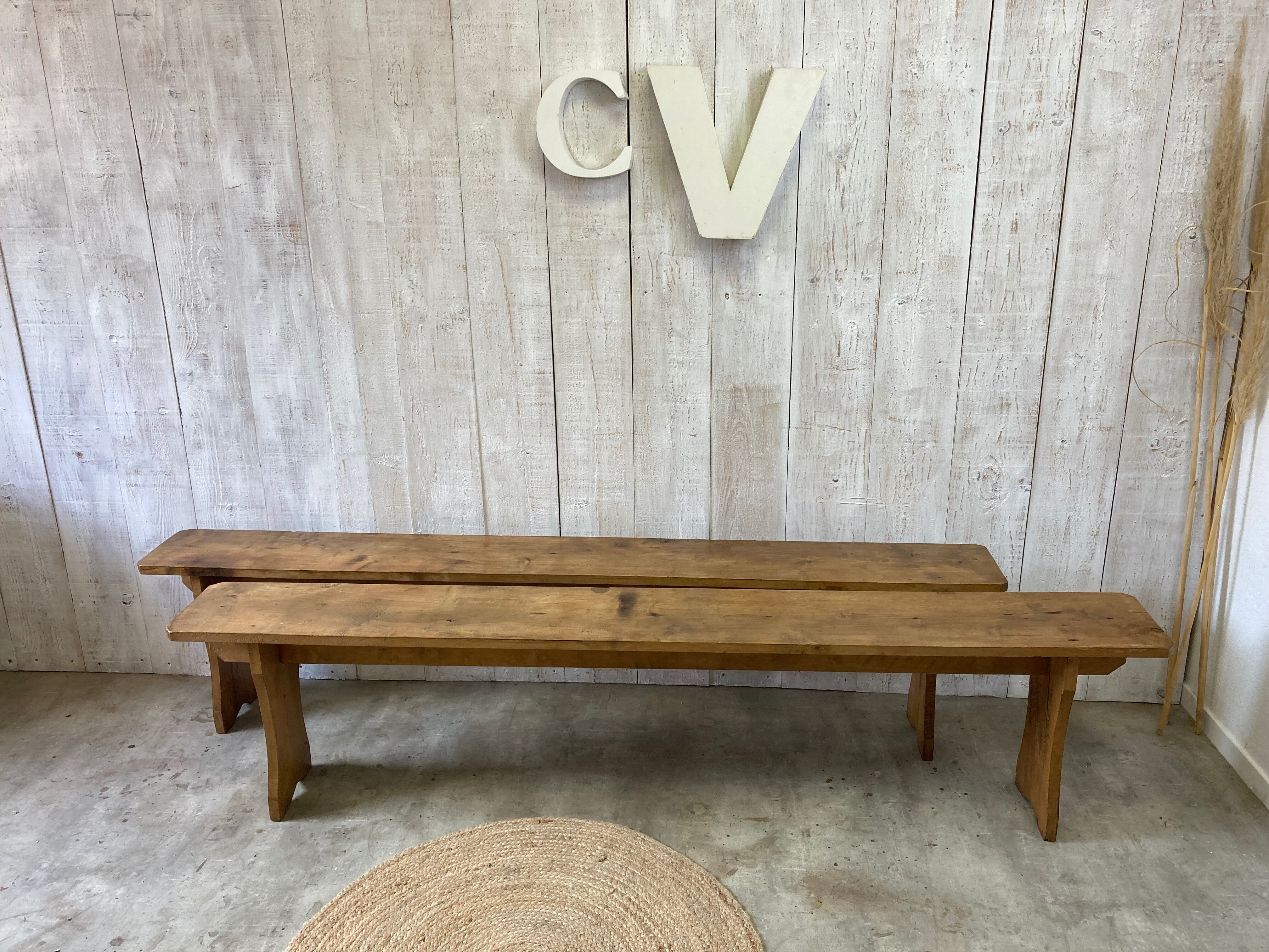 Pair of farm benches