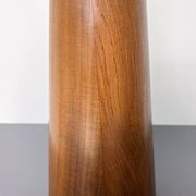 Paire de lampes de table modernes coniques en bois, Italie