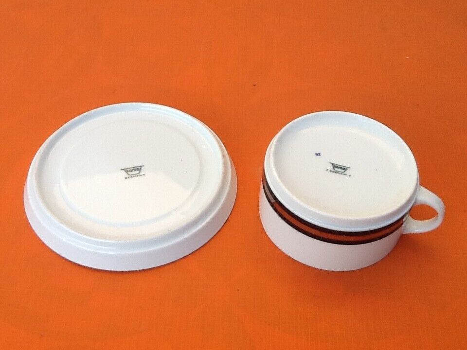 2 cups & coffee saucers thomas germany, 1970