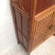 Buffet vintage bois et cannage rotin