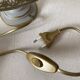 Vintage lamp, Tillier parakeets and sparrows lampshade