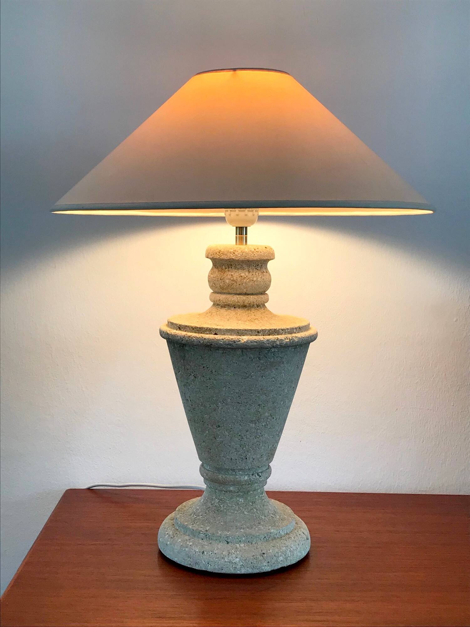 Vintage stone lamp from the 70s