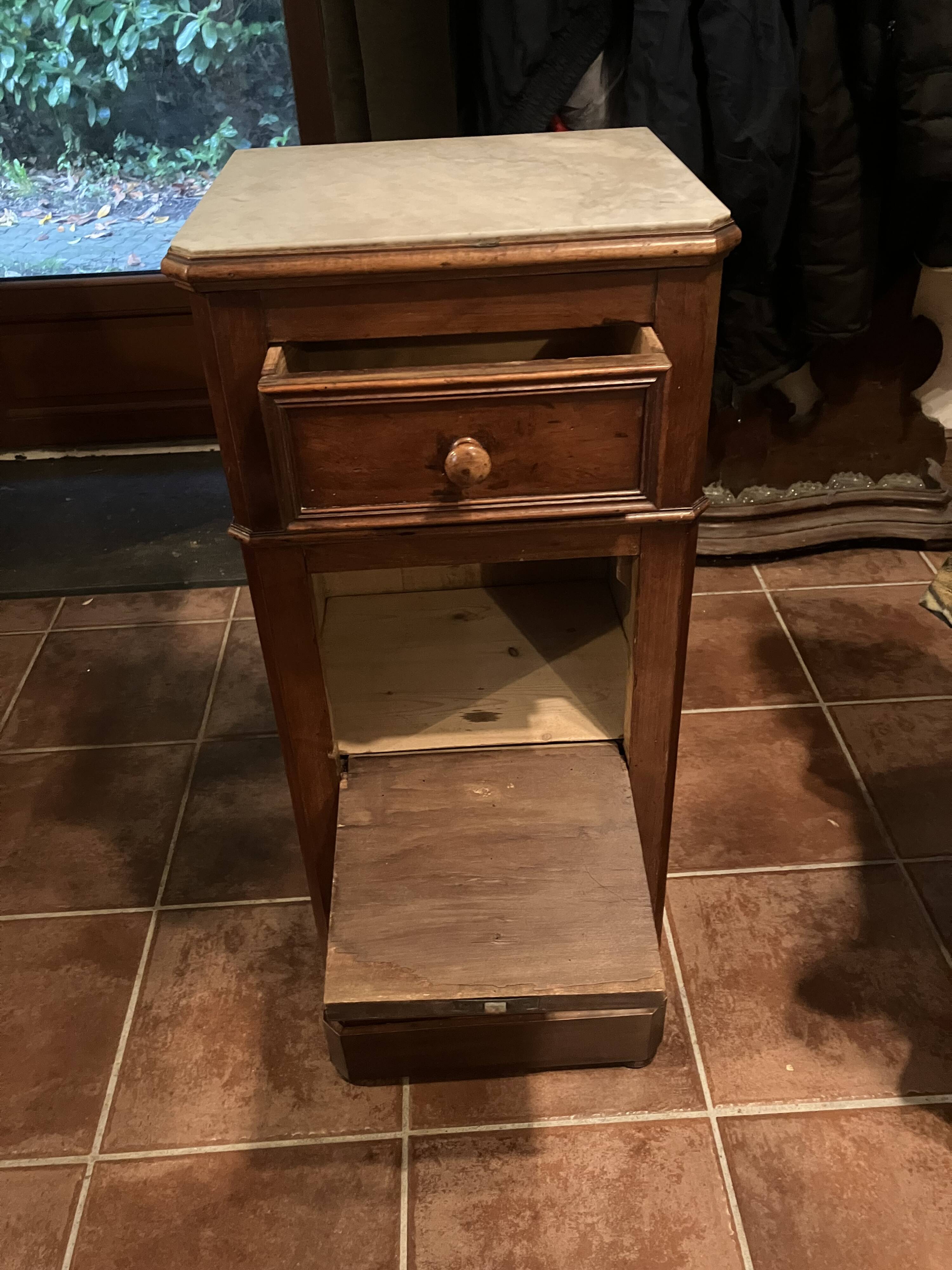 Nightstand, antique workshop furniture