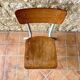 Vintage children's chair in wood and metal from the 50s/60s