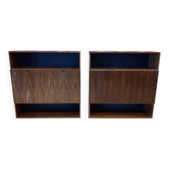 Pair of hanging desks from the 1950s Scandinavian design.