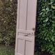 Old solid wood entrance door H225xW86cm right-hand push