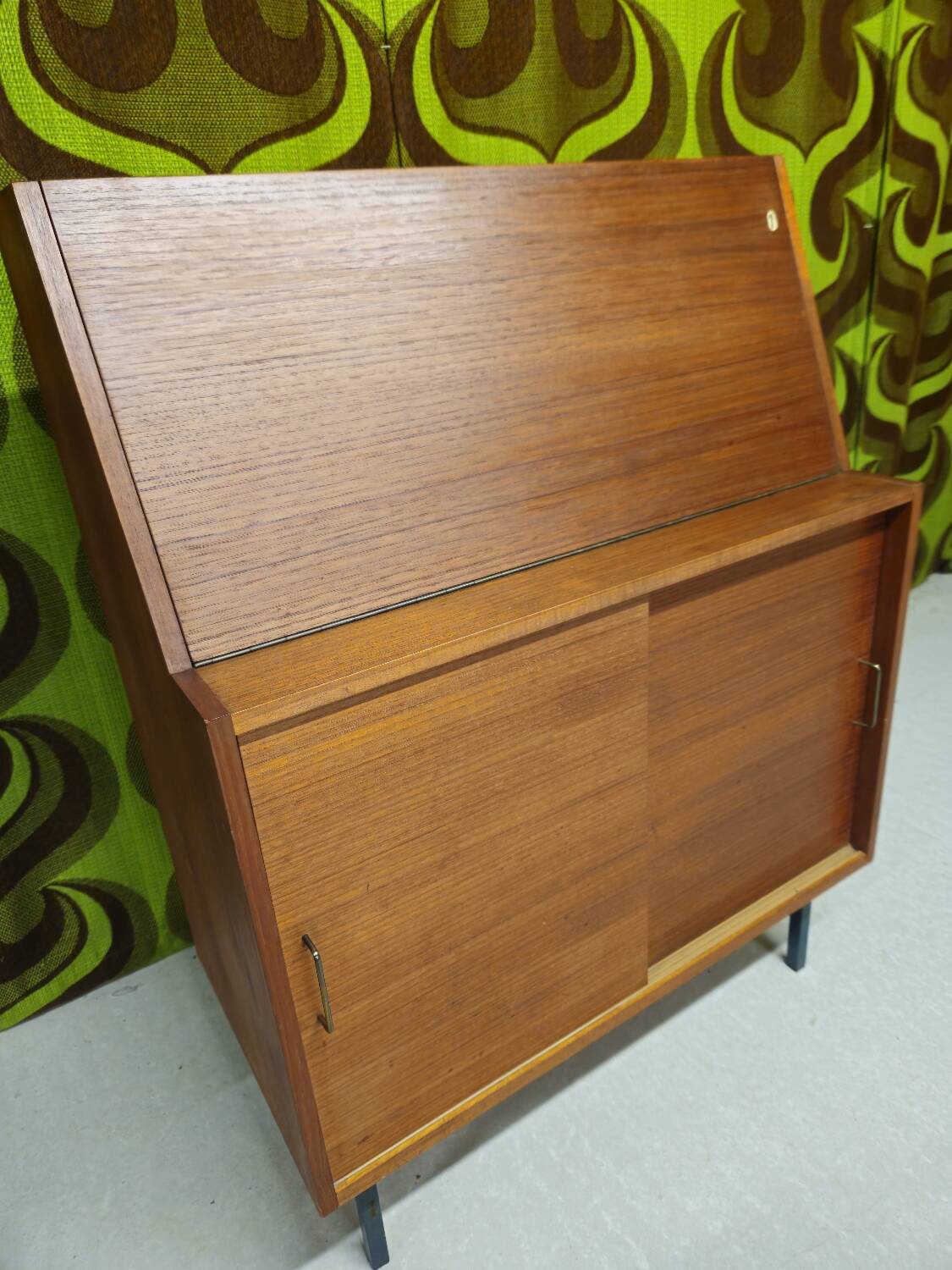 Vintage teak secretary 1970