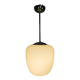 Lampe d'école vintage avec abat-jour en verre dépoli blanc et monture en chrome, années 1950