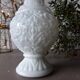 White opaline vase