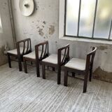 4 Scandinavian mahogany chairs