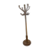 Freestanding rattan coat rack