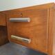 Ancien bureau Art Déco Noyer vintage