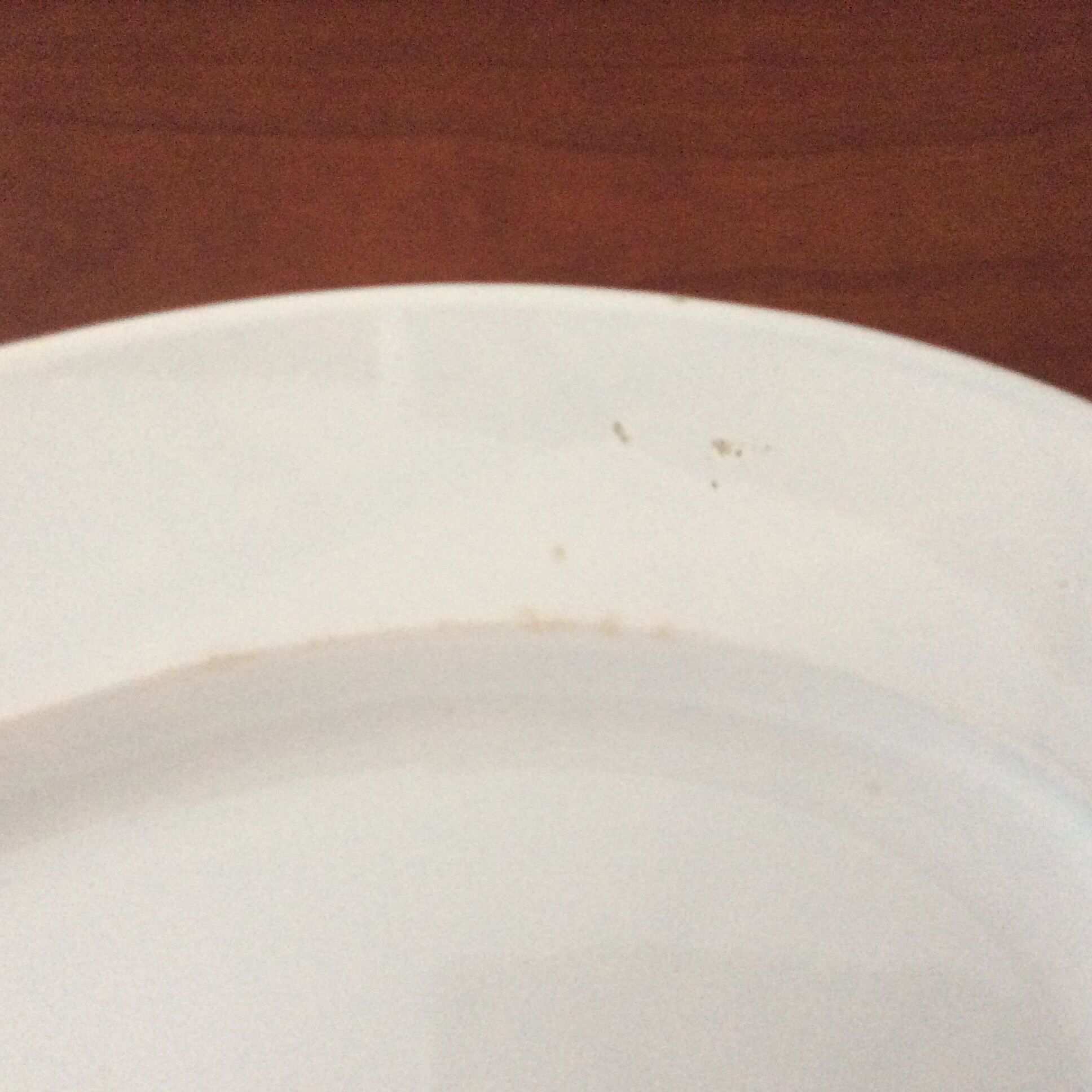 Old oval white dish veillard bordeaux