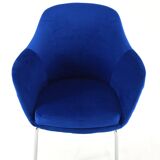 Royal blue shell chair