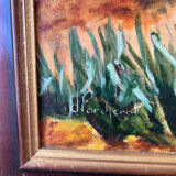 Banana trees on Rue du Havre, signed, 1988