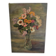 Old Oil on Canvas Painting - Still Life Spring Flower Bouquet