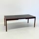 4D wooden vintage dining table by Angelo Mangiarotti for Molteni