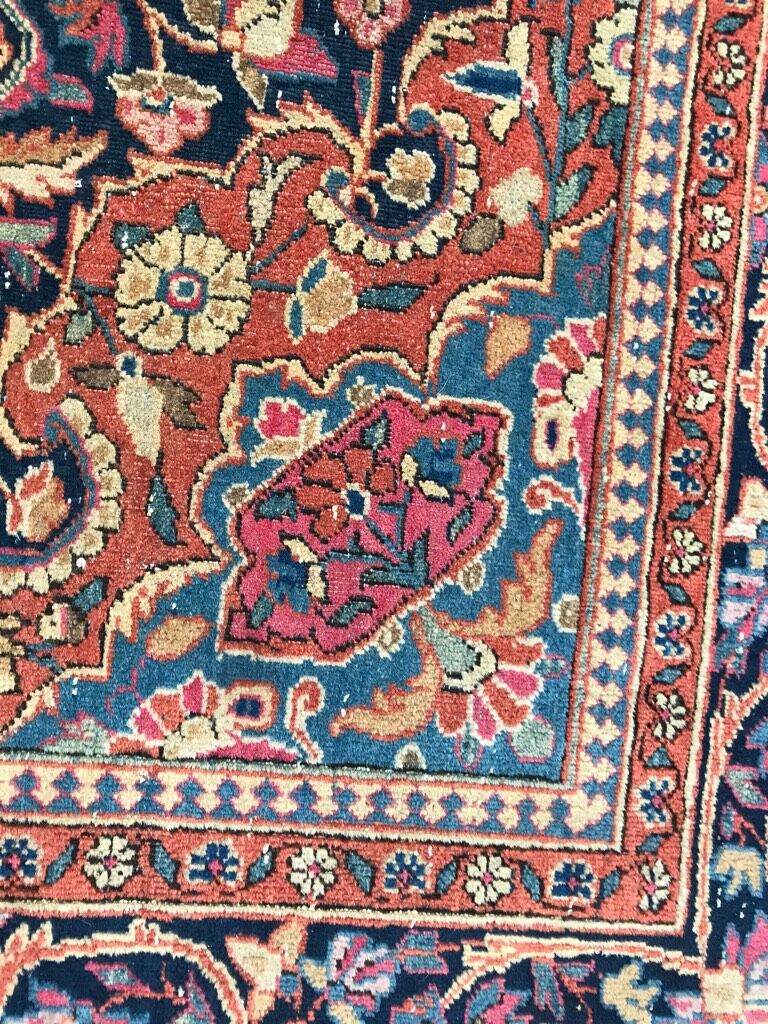 Carpet old Persian kashan done hand 136 x 201 cm