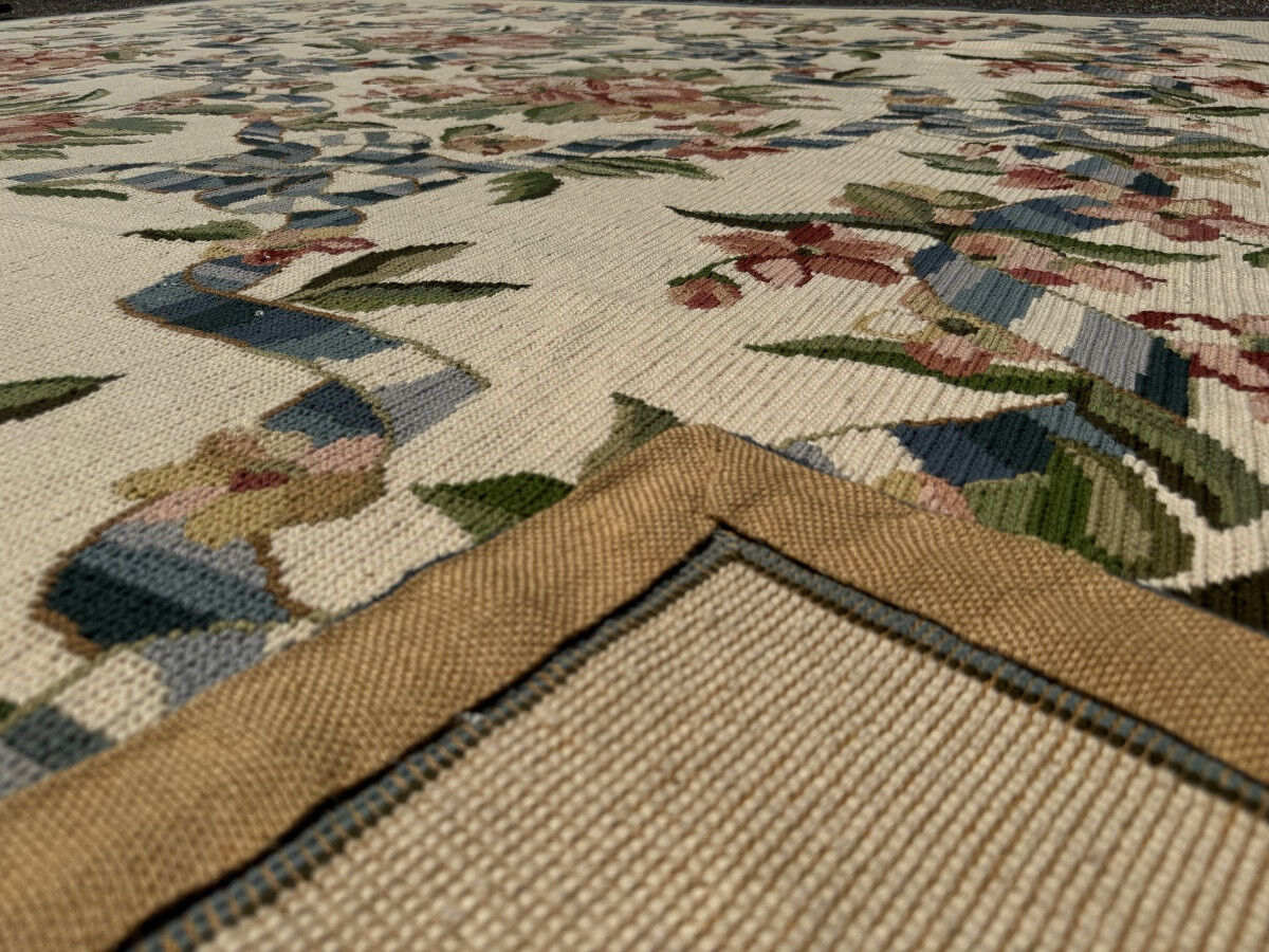 French carpet in petit point 374x320 cm