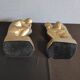 Brass bookend after rodin's "thinker"