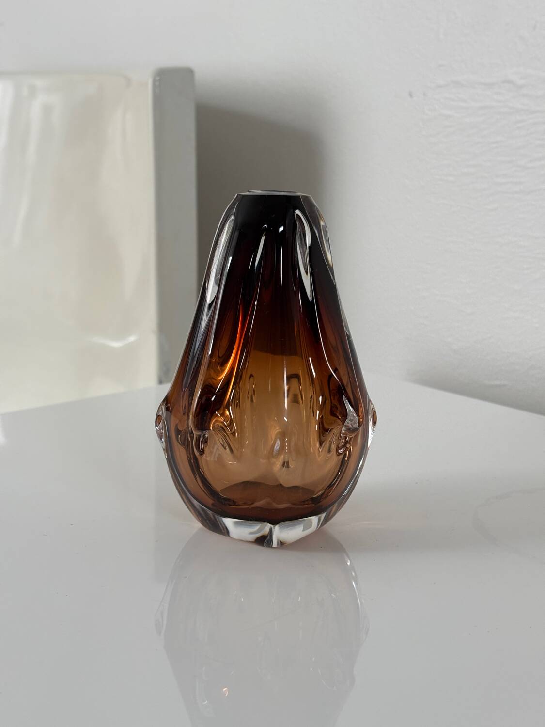 Bohemian glass vase