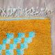 Beni ouarain rug woven in natural wool size 250cmx150cm
