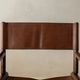 Italian Modern Vintage Folding Director's Chair in Wood and Leather, 1980s