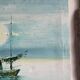Marine, zampan boats at sunset, XX century