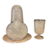 Ancien service de nuit cristal Baccarat fin XIXeme