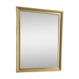 Beveled mirror with gold frame 60 x 80 cm
