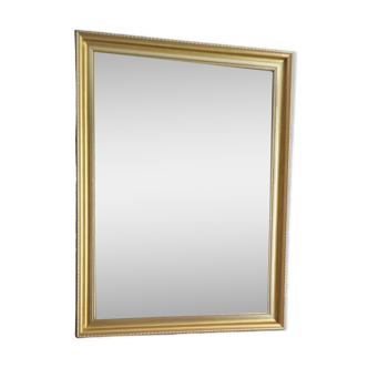 Beveled mirror gilded frame 60 x 80 cm