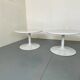 2 White Paulin Artifort Side tables for Regis
