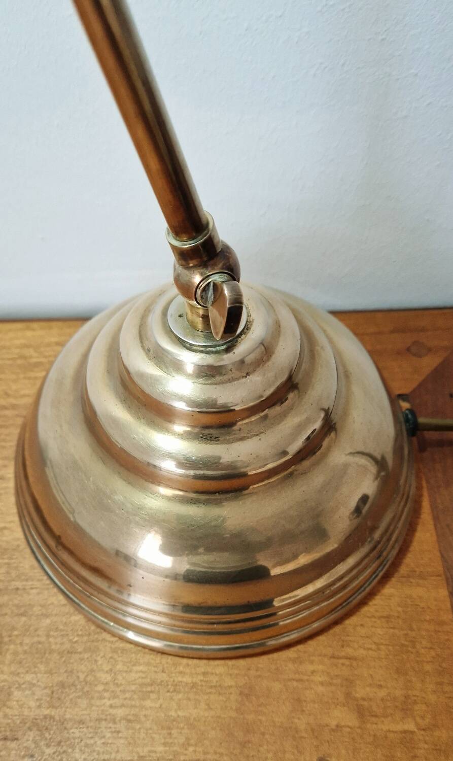 80s brass desk lamp
