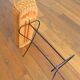 Rattan and metal plant holder 1960s