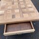 Renovated farmhouse dining table in solid oak 210cm 19th century