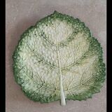 Cabbage leaf plate Barbotine