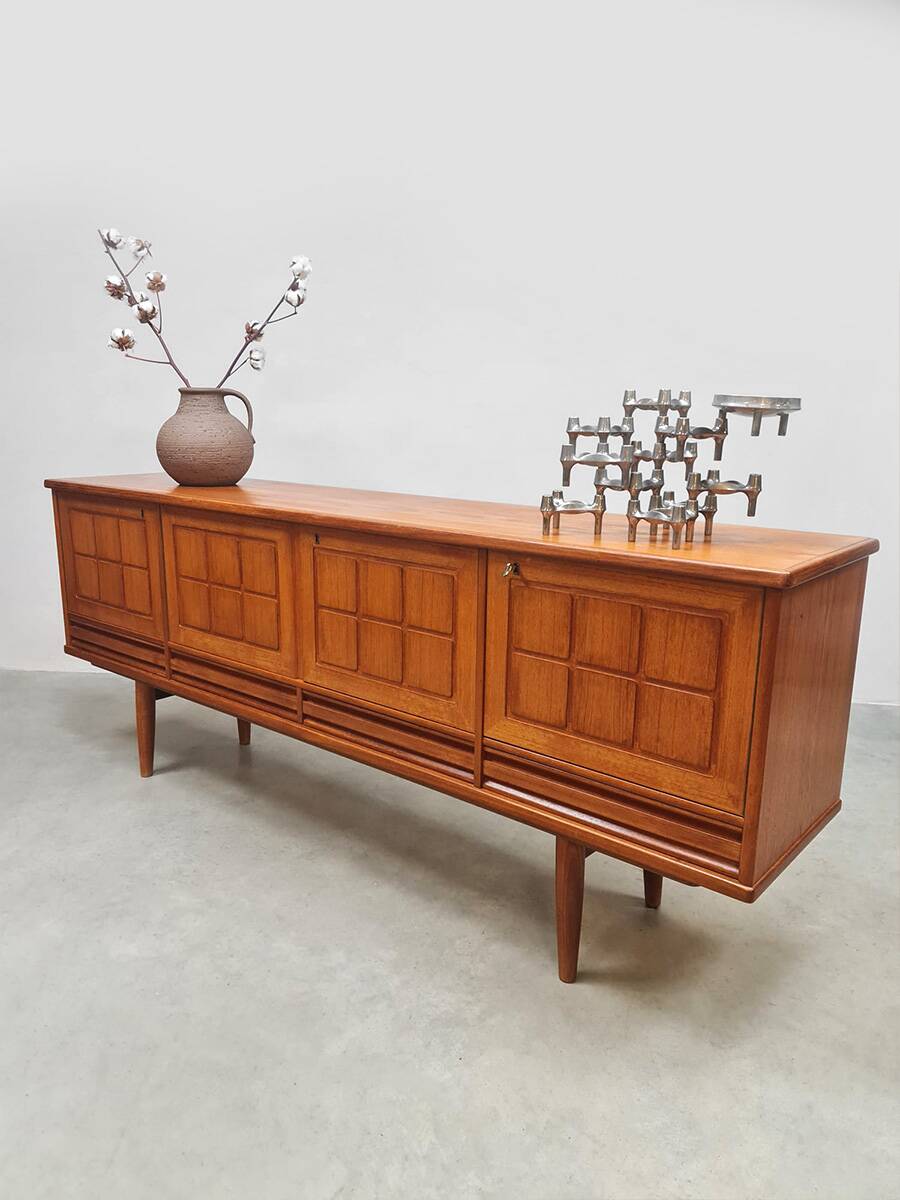 Midcentury Scandinavian sideboard vintage credenza 1960s