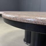 Table basse vintage en granit en forme de trèfle, années 1970