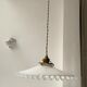 Suspension en opaline blanche