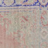 Antique Handmade Vintage Oushak Rug