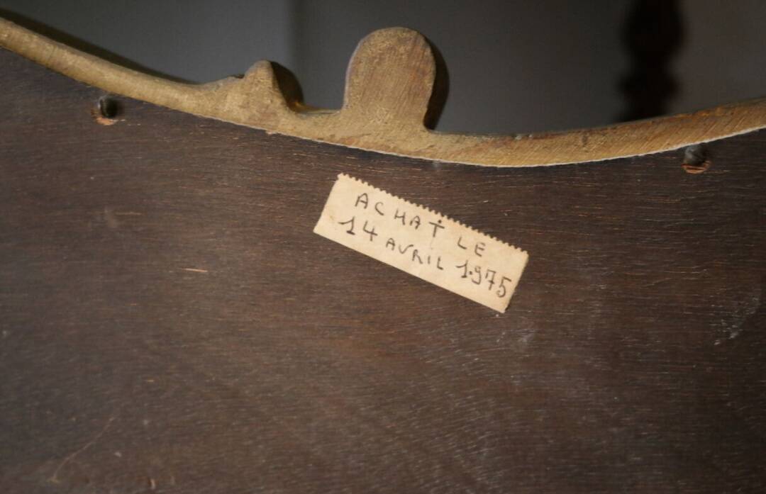 Louis XV style mirror in vintage gilded wood 70