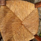 Set of 6 mulched wooden chairs
